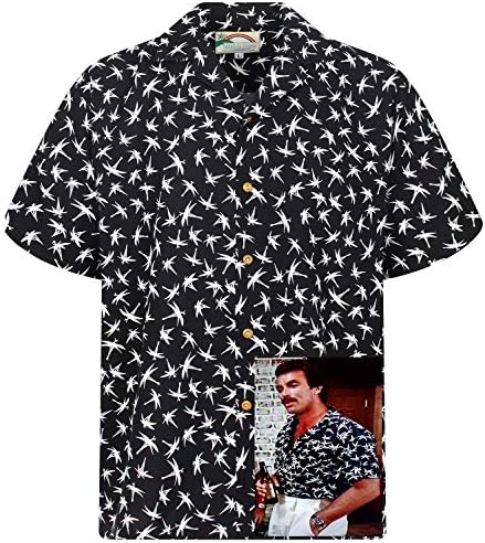 חולצה הוואי מקורית | טום סלאק מגנום | תוצרת הוואי | עיצובים שונים